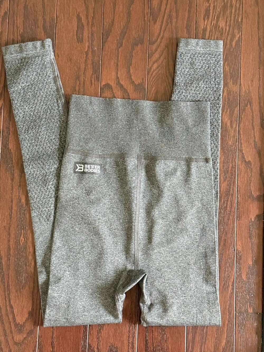 Better Bodies High Waist Seamless Gray Marl Compression Leggings Women’s XS